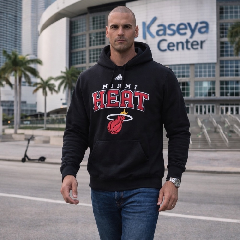 Adidas Black Miami Heat Hoodie